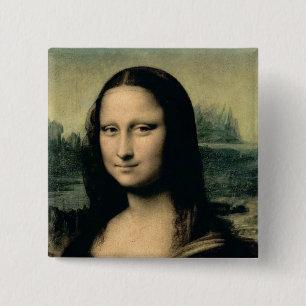Chapa Cuadrada Detalle de la Mona Lisa, c.1503-6
