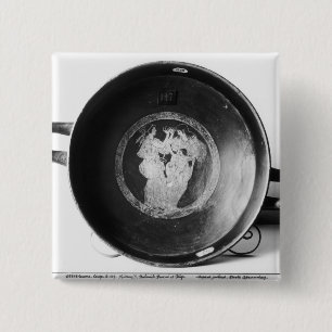 Chapa Cuadrada Detalle de la rojo-figura kylix del ático