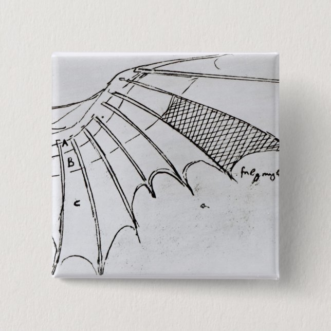 Chapa Cuadrada Detalle de un ala mecánica (Anverso)