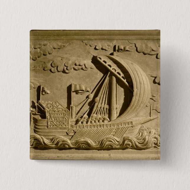 Chapa Cuadrada Detalle de un buque de guerra veneciano (Anverso)