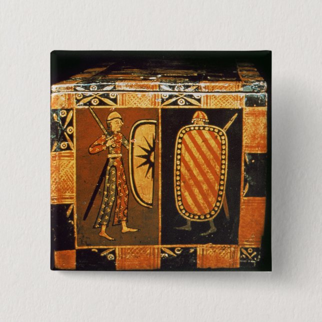 Chapa Cuadrada Detalle de un pecho de boda (Anverso)