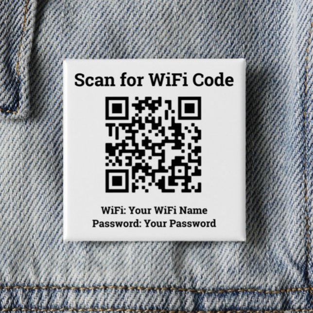 Chapa Cuadrada Detalles del Hotel Wifi Más código QR para el pers (Subido por el creador)
