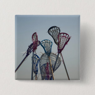 Chapa Cuadrada Detalles del juego de Lacrosse
