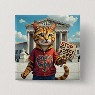 Chapa Cuadrada Detener el diseño del gato del proyecto 2025