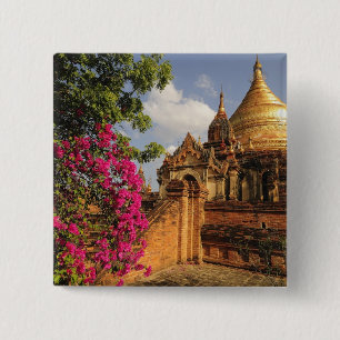 Chapa Cuadrada Dhamma Yazaka Pagoda en Bagan (Pagan), Myanmar
