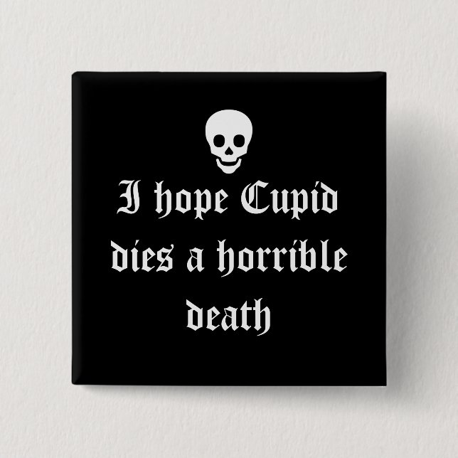 Chapa Cuadrada Día contra San Valentín (Anverso)