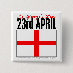 Chapa Cuadrada Día de Inglaterra, San Jorge