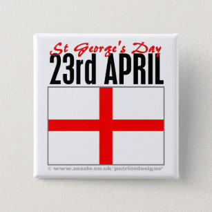 Chapa Cuadrada Día de Inglaterra, San Jorge