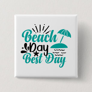 Chapa Cuadrada Día de la playa mejor día - 68634