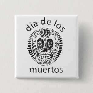 Chapa Cuadrada día de los muertos