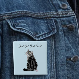 Chapa Cuadrada Día del padre de la tabla de plata