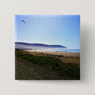 Chapa Cuadrada Día espléndido en Crescent City Beach, California