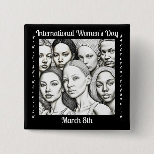Chapa Cuadrada Día Internacional de la Mujer 8 de marzo