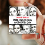 Chapa Cuadrada Día Internacional de la Mujer - 8 de marzo #IWD202<br><div class="desc">El 8 de marzo es el Día Internacional de la Mujer. #IWD2024 #InspireInclusion . Difunde la palabra y demuestre su apoyo a la igualdad y progreso usando este botón.</div>