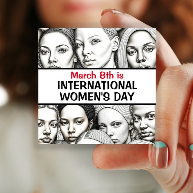 Chapa Cuadrada Día Internacional de la Mujer - 8 de marzo #IWD202 (Subido por el creador)