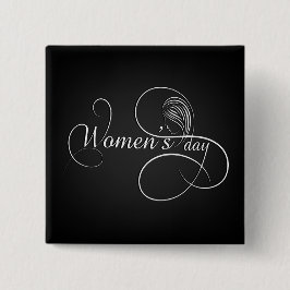 Chapa Cuadrada Día Internacional de la Mujer - Personalizar de to