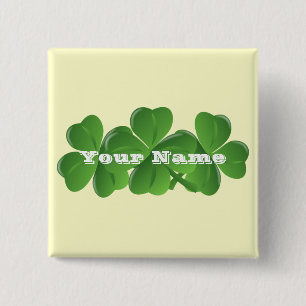 Chapa Cuadrada Día personalizado de San Patricio