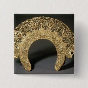 Chapa Cuadrada Diadema rusa con el trabajo afiligranado