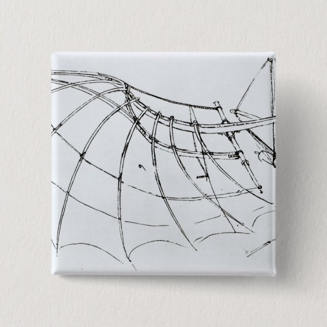 Chapa Cuadrada Diagrama de un ala mecánica (Anverso)