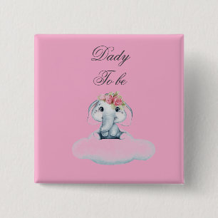 Chapa Cuadrada Días soñados con Rosie the Elephant.