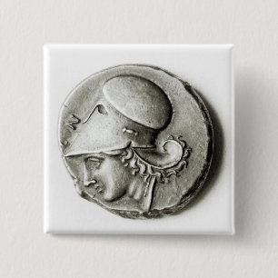 Chapa Cuadrada Didrachma de Heracles: Athena de representación