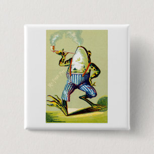 Chapa Cuadrada diecinueveavo C. Rana que fuma del tubo