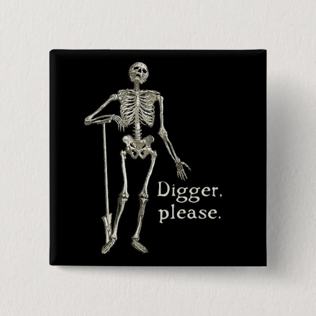 Chapa Cuadrada Digger, Por Favor (Anverso)