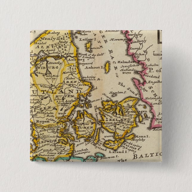 Chapa Cuadrada Dinamarca (Anverso)