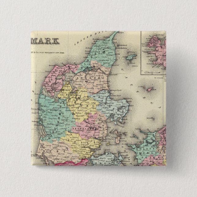 Chapa Cuadrada Dinamarca 11 (Anverso)