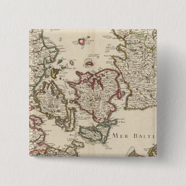 Chapa Cuadrada Dinamarca 7 (Anverso)