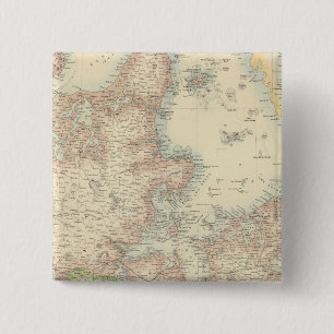 Chapa Cuadrada Dinamarca con Schleswig y Holstein