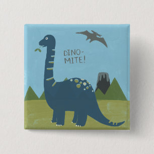 Chapa Cuadrada Dinosaurio Dino-mite