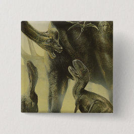 Chapa Cuadrada Dinosaurios de época, torvosauro y brachiosaurio