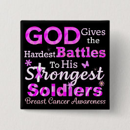 Chapa Cuadrada DIOS da las batallas más difíciles