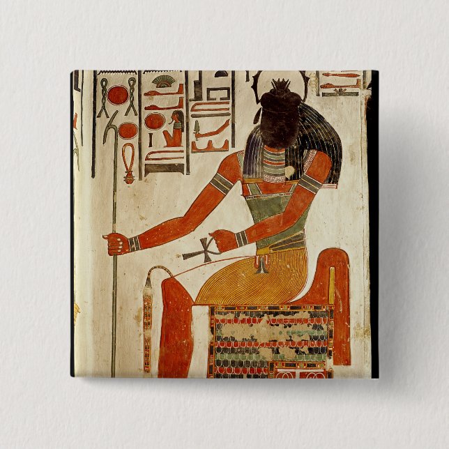 Chapa Cuadrada Dios, Khepri, de la tumba de Nefertari