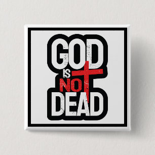 Chapa Cuadrada Dios no está muerto