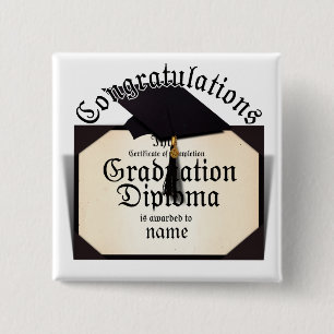 Chapa Cuadrada Diploma de graduación