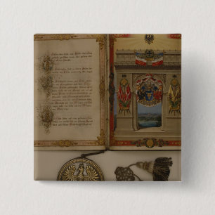 Chapa Cuadrada Diploma de príncipe que invierte a Otto von