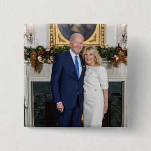Chapa Cuadrada Dirección del estado Biden de la Unión de Navidade