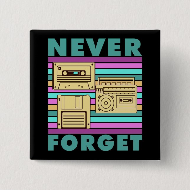 Chapa Cuadrada Disco de disquete de cinta de mezcla de tecnología (Anverso)