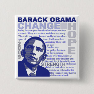 Chapa Cuadrada Discurso de Obama