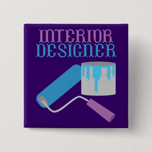 Chapa Cuadrada Diseñador de interiores (Anverso)
