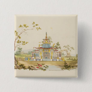 Chapa Cuadrada Diseñe para un templo chino, c.1810 (pluma y tinta