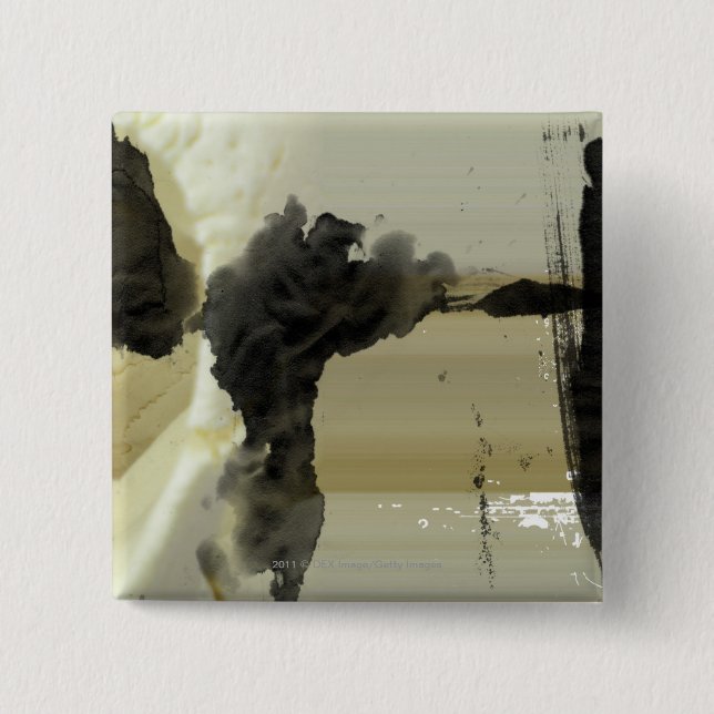 Chapa Cuadrada Diseño abstracto y rayas (Anverso)