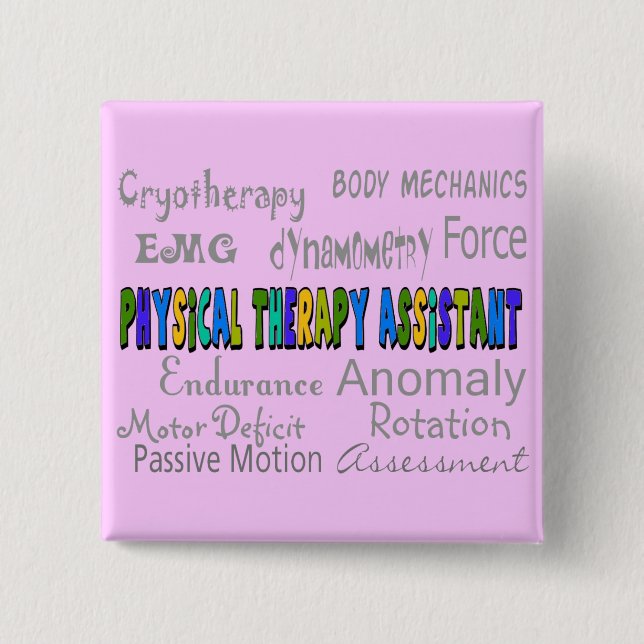 Chapa Cuadrada Diseño auxiliar de la "terminología" de la terapia (Anverso)