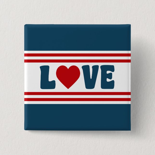 Chapa Cuadrada Diseño de amor (Anverso)