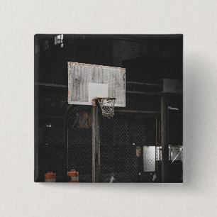 Chapa Cuadrada Diseño de baloncesto de bonito