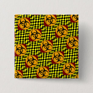 Chapa Cuadrada Diseño de Biohazard por Kenneth Yoncich