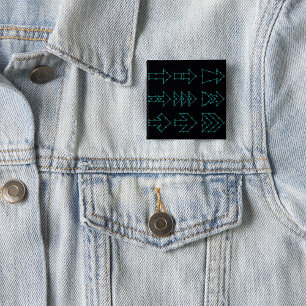 Chapa Cuadrada Diseño de circuito de flecha de tecnología futuris