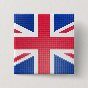 Chapa Cuadrada Diseño de cosido cruzado original Jack Union